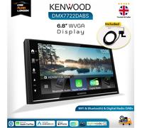 KENWOOD DMX7722DABS 6.8" Touch BT Car Stereo, CarPlay, Android Auto, DAB+ Aerial