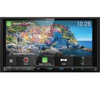 KENWOOD DNX9190DABS 6.8 inches Multimedia Navigation System, DAB+, Bluetooth, Wi-Fi, Capacitive HD Touchscreen, CD/DVD, Car Play, Android Auto, High-resolution Audio, 3 Years Free Map Update