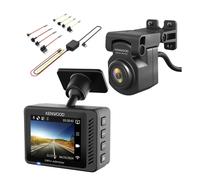 Kenwood DRV-A610W 4K Front+Rear Dash Cam camera LAN GPS 64GB SD Hard-wire Kit