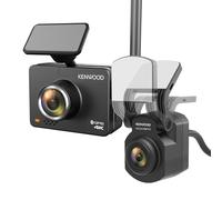 KENWOOD DRV-A610WDP Dash Cam Front and Rear with GPS, 4K/2K Dash Camera for Cars, Trucks & RVs, Bluetooth & WiFi Support, Loop Recording, G Sensor, Motion Detection, Includes 64GB Micro SD Card