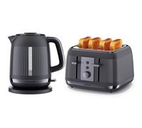 Kenwood Dusk Electric 1.7L Jug Kettle and 4 Slice Toaster Set - Grey