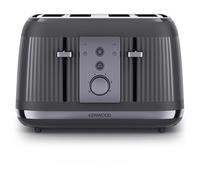 Kenwood Dusk Toaster, 4 Slot Toaster, Reheat, 5 Browning Settings, Defrost And Cancel Functions, Pull Crumb Tray, TFP30.000GY, 1800W, Slate Grey