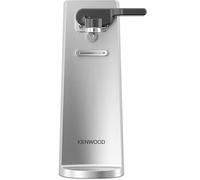 Kenwood Electric Can Opener CAP80.000SI, Multifunctional Kitchen Tool 3-in-1 with Integrated Knife Sharpener, Can Opener and Bottle Opener, with Cord Storage, Silver