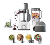 Kenwood FDP65.860WH food processor with 9 attachments. Express Serve and Dice, 1.5L Jug blender and mini chopper, White