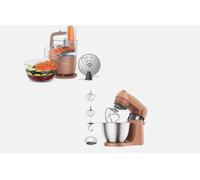 Kenwood Go Food Processor, Stand Mixer Storm Clay Red