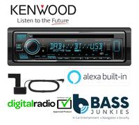Kenwood KDC-BT760DAB - CD/MP3 DAB+ Bluetooth USB Alexa Car Stereo & Aerial