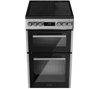 KENWOOD KDC50S25 50 cm Electric Ceramic Cooker - Silver, Silver/Grey