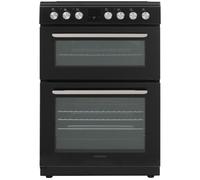 KENWOOD KDC60B25 60 cm Electric Ceramic Cooker with Air Fry- Black, Silver/Grey,Black