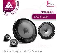 Kenwood KFC-E130P 13cm 2-way Component Car Front-Door Speakers│280W│4Ω│Black