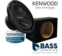 Kenwood KFC-PS2517W - 10" 25cm 1300 WATTS Car Subwoofer & Sub Bass Box Pack