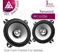 Kenwood KFC-S1056 4" Dual Cone Car Door/Shelf Coaxial Speaker?Flush Mount?220W
