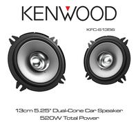 Kenwood KFC-S1356 5.25" 13cm Car Van Speakers 260W Dual Cone Speakers Pair New