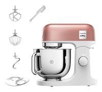 Kenwood kMix Editions KMX760API Kitchen Machine, 5 l Stainless Steel Bowl, Safe-Use Safety System, Metal Casing, 1000 Watts, incl. 3-Piece Patisserie Set and Splash Guard, Apricot Pink