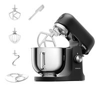 Kenwood kMix Sleek Black - Stand Mixer for Easy Baking, 5L Stainless Steel Bowl, Planetary Mixing, Metal Body, Variable Speed Control, 3-Piece Patisserie Set & Splash Guard, 1000W, Black (KMX751ABK)