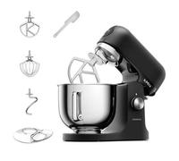 Kenwood Kmix Stand Mixer, Matt Black 1000W Motor, 5L Mixing Bowl, 3 Attachments (K-Beater, Whisk, Dough Hook), 6 Speed Settings