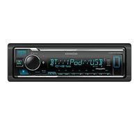 KENWOOD KMM-BT332U Bluetooth Single DIN Car Stereo with USB Port, AM/FM Radio, MP3 Player, Multi Color LCD, Detachable Face, Built in Amazon Alexa, Compatible with SiriusXM Tuner