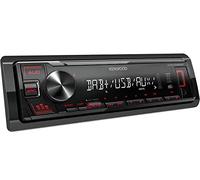 Kenwood KMM-DAB307 - USB Car Radio with DAB+/FM (Sound Processor, USB, AUX, 4 x 50 Watt, Button Lighting Red, includes DAB+ antenna)