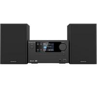 KENWOOD M-725DAB-B, 25 W RMS, Micro Hi-Fi System, Night Black - DAB+/UKW-RDS, CD, USB, Bluetooth, TFT Display, 2-way Bass Reflex Speaker, Remote Control