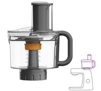 Kenwood MultiPro Food Processor KAH65.000PL, Stand Mixer Accessory, Food Processor with 6 Slicing Discs, Express Dice System, 1,2 L Capacity,