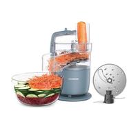 Kenwood MultiPro Go FDP22.130GY, Food Processor for Chopping, Slicing, Grating & Dough Kneading, 1.3 Liter Bowl, Knife Blade, 4 mm Slicing/Grating Disc, 650 W, Storm Blue