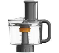 Kenwood Attachment MultiPro KAH65.000PL, Stand Mixer Accessory, Food Processor with 6 Slicing Discs, Express Dice System, 1,2 L Capacity, Dishwasher Safe, Silver, Metal, Grey and Clear