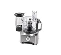 Kenwood MultiPro Sense Food Processor, 3.5 Litre Bowl, 1.6 Litre Thermo-resist Glass Blender, 4 attachments, 5 Slicing and Grating Plates, Built in Weighing Scale, 1000 W, FPM810, Silver