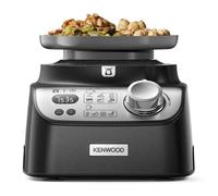 Kenwood MultiPro XL Weigh+ FDM72.990SS, Food Processor With Integrated Digital Scales & Timer, Express Dice, Adjustable Slicing Disc, Micro Serrated Knife Blade, 1.5L ThermoResist Glass Blender, Black