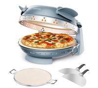 Kenwood My Pizzeria - Electric Pizza Oven, Indoor Pizza Maker, 400°C Dual Heating, Ready in Just 4 Minutes, Removable 30cm Stone, Includes 2 Peels, Timer, 1500W, Black (KPO10.000BK)
