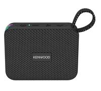 Kenwood AS-60BT-B Portable Bluetooth Speaker 5W with TWS Stereo, IPX7 Waterproof, Passive Radiator, LED Effect, Rechargeable Battery up to 8.5 h, Compact and Lightweight Design, 10 m Connection, Black