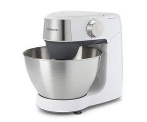 Kenwood Prospero Plus Robot Kneader for Pastries, Compact Bowl 4.3L, Whisk, Dough Hook and Rods, KHC29.J0WH, 1000W, White