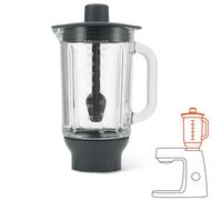 Kenwood KAH359GL Blender Attachment for Kenwood Kitchen Machines Glass and Black
