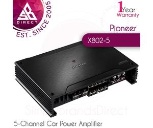 Kenwood X802-5 5-Channel Car Power Amplifier│1800W Max Power│Class D│4 ohm│Black