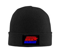 kenwozi Black American Ninja Warrior Competition Warm Winter Hat Knit Beanie