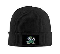 kenwozi Fadah University of Notre Dame Fighting Irish Custom Unisex 3D Winter Warm Knit Beanie Hip Hop Cap Black