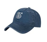 kenwozi Husker Du Round Cotton Adjustable Sun Cap Unisex Hip Hop Casual Hat Snapback Navy Blue