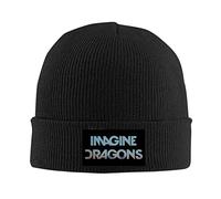 kenwozi Imagine Dragons Night Visions Unisex Fashion Cool Winter Warm Knit Beanie Cap Hat One Size Black