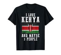 Kenya Africa Flag - I love Kenya T-Shirt