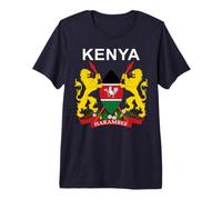 Kenya Emblem Cultural Background Premium T-Shirt