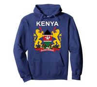 Kenya Emblem Cultural Background Pullover Hoodie