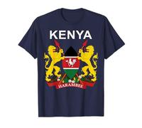 Kenya Emblem Cultural Background T-Shirt