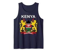 Kenya Emblem Cultural Background Tank Top