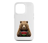 Kenya Flag Heart Pride Country Heritage Bear Kenyan Case for iPhone 13 Pro