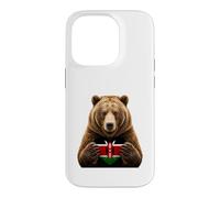 Kenya Flag Heart Pride Country Heritage Bear Kenyan Case for iPhone 14 Pro