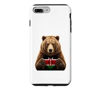 Kenya Flag Heart Pride Country Heritage Bear Kenyan Case for iPhone 7 Plus/8 Plus