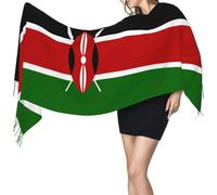 Kenya Flag Kenyans Shawl Wrap With Tassel Warm Scarves Fashion Winter Scarf