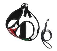 Kenya Flag Map Print Small Dog Harness And Leash Set, Adjustable Soft Vest With 360° Reflective Straps For Cats Puppy
