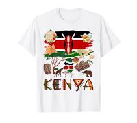 Kenya Flag Outfit Idea For Kids Kenya Food & Kenyan Flag T-Shirt