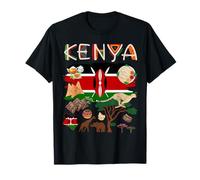 Kenya Flag Outfit Idea For Kids Kenya Food & Kenyan Flag T-Shirt