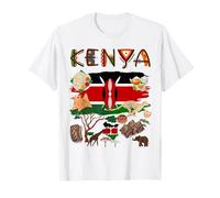 Kenya Flag Outfit Idea For Kids Kenya Food & Kenyan Flag T-Shirt