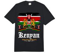 Kenya Flag Outfit Idea for Women & Kenyan Flag Themed Comfort Colors Adult Heavyweight T-Shirt